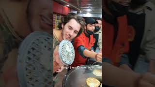 Luke Damant shows off his cheese paratha skills 😎🇵🇰 shorts [upl. by Aenel]