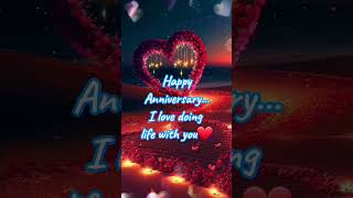 Happy anniversary my wife  Wedding anniversary wishes  Whatsapp status  shorts [upl. by Ekralc372]