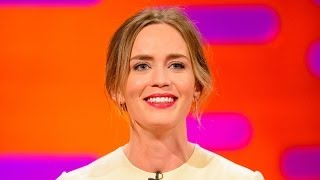 EMILY BLUNT Knows She Has a Cute Baby  The Graham Norton Show on BBC AMERICA [upl. by Negyam]