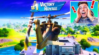 GEWINNEN aber NUR mit HELIKOPTER in Fortnite 2 [upl. by Lasley]