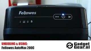 Unboxing amp Using Fellowes AutoMax 200C [upl. by Almira99]