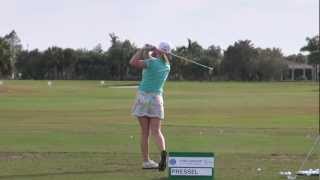 GOLF SWING 2012  MORGAN PRESSEL IRON amp DRIVER PRACTICE RANGE  DTL amp SLOW MOTION  HQ 1080p HD [upl. by Ylnevaeh]