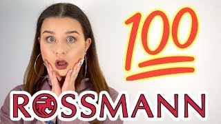 100 produktów z Rossmanna które polecam  NIESPONSOROWANE [upl. by Sillihp396]