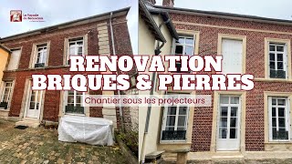 Chantier  Rénovation façades briques et pierres [upl. by Nnyla]