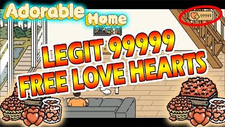 How to Get Free LOVE HEARTS in Adorable Home 2024 ✔ 100 LEGIT AndroidiOs [upl. by Sharline]