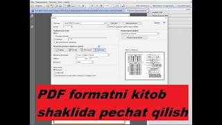 PDF formatni kitob shaklida pechat qilish [upl. by Novaj82]