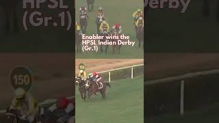 ENABLER wins the The HPSL Indian Derby Gr1 [upl. by Oeht686]