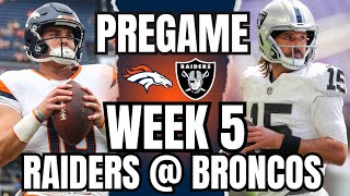 PREGAME SHOW Denver Broncos vs Las Vegas Raiders NFL Week 5 [upl. by Etam]