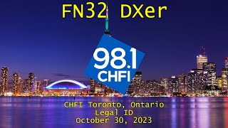 981 CHFI  CHFI Toronto Ontario Legal ID 10302023 [upl. by Epoillac]