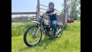 1974 Honda 1st Ride Part 4 Drone XL350 Scrambler [upl. by Renie407]