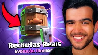 TESTEI A NOVA EVOLUÇÃO DOS RECRUTAS REAIS quebrada Clash Royale [upl. by Cecily295]