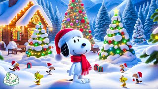 RELAXING CHRISTMAS MUSIC with SNOOPY Soft Piano Music Best Christmas Songs for Relax Sleep [upl. by Lemar]