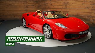 Ferrari F430 Spider F1  1 Owner  11632 KM  Full Options  2008VIDEO wwwERclassicscom [upl. by Anekam]