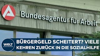 BÜRGERGELD Enttäuschende Statistik 51 Prozent der Empfänger trotz Job wieder in Sozialhilfe [upl. by Nekial]