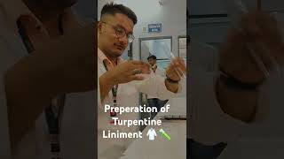 To prepare of Turpentine Liniment experiment science scienceexperiment [upl. by Chisholm]