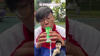 SEDOTAN MILO DIBALIK ⁉️ mingweirocks challenge funny food [upl. by Aliuqahs]