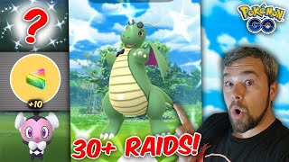 Over 30 Shiny Costume Dragonite Raids and THIS is what we got Pokémon GO [upl. by Dryfoos604]