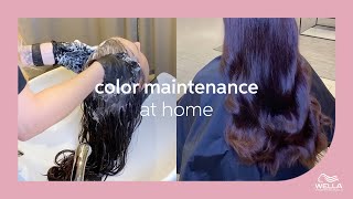 How to Maintain Your Hair Colour at Home  Wella Professionals [upl. by Nnylyak]