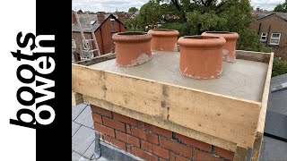 How to put a really strong cap on a chimney DIY flaunching  benching [upl. by Wagshul]