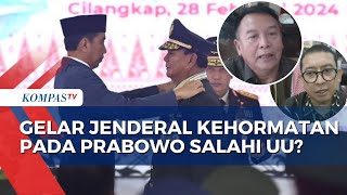 PDIP Kritik Pemberian Pangkat Jenderal Kehormatan pada Prabowo Ini Jawaban Gerindra [upl. by Zadoc60]