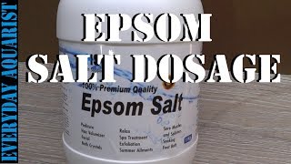 Epsom Salts Cure for Aquarium Fish with Dropsy Constipation or Bloating [upl. by Fulvia]