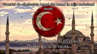 İstiklâl Marşı  volkslied van Turkije NEDERLANDS ONDERTITELD [upl. by Nosreme171]