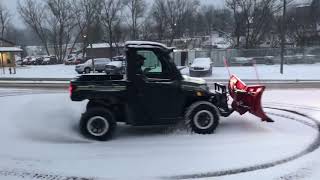 2019 Polaris Ranger XP 1000 Northstar BOSS V Plow [upl. by Iegres]