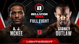 AJ McKee vs Sidney Outlaw  Bellator 301 Full Fight [upl. by Karine]