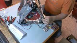 Folger Tech Kossel 3D Printer Build Steps 13  26 of 26 [upl. by Gittle]