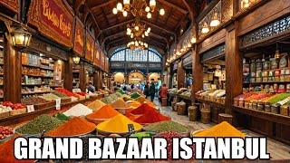 Explore the Worlds Largest Market  Grand Bazaar Istanbul Immersive 4K HDR Walking Tour [upl. by Pelagi785]