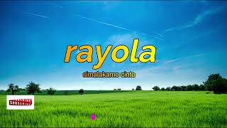 rayolasimalakamo cinto karaoke [upl. by Altis]