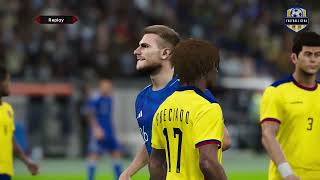 Italy vs Ecuador Friendly International  Match  Game play PES 21 [upl. by Gloriana]