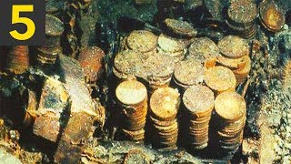 Top 5 BIGGEST Sunken Treasures Ever Found [upl. by Shelden]