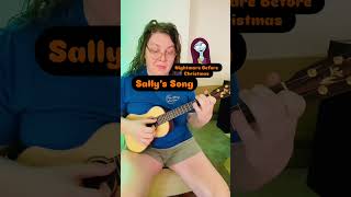 Sally’s Song  Nightmare Before Christmas Happy Halloween ukulelecover ukulele [upl. by Valentijn]