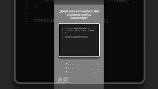 JavaScript  Reto 8 🔥¿Qué imprimirá este código de JavaScript en la consola [upl. by Sitrik]