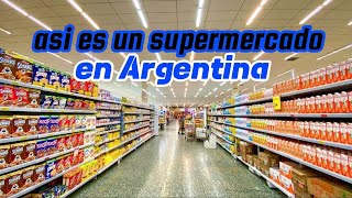 ASÍ es un SUPERMERCADO EN ARGENTINA 🇦🇷 ¿EN REALIDAD ES MUY BARATO TODO¿ [upl. by Yenalem]