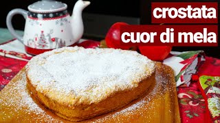 Crostata cuor di mela dolce facile e delizioso [upl. by Einhpad]