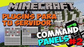 PLUGINS para tu SERVIDOR de Minecraft  COMMAND PANELS Inventarios Avanzados  Parte 22 [upl. by Euqinahs]