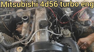 mitsubishi pajero 4d56 turbo engine sounds [upl. by Hwang]