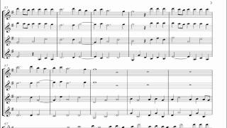 Händel Hornpipe freesheet music [upl. by Anirazc]