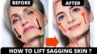 SAGGING CHEEKS AND SMILE LINES LIFTING  FACE SMOOTHING EXERCISES  SAGGY SKIN JOWLS FROWN LINES [upl. by Eltsyek]