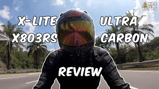 Xlite X803RS Ultra Carbon motorcycle helmet review [upl. by Ariet]