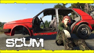 The Adventures Of A 3 Wheel Car  SCUM Update 08 Gameplay [upl. by Yesdnil251]