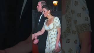 Former Kate Middleton stuns in glamorous white and gold gown at the BAFTA Awards in 2020 [upl. by Gredel]