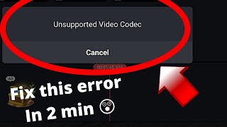 How to fix unsupported video codec in kinemastereasy [upl. by Ewall]