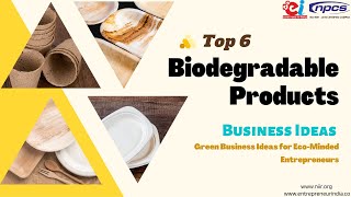 Top 6 Biodegradable Products Business Ideas Green Business Ideas for Eco Minded Entrepreneurs [upl. by Liliane]