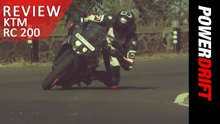 KTM RC 200  Review  PowerDrift [upl. by Wynne]