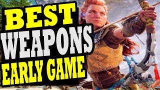 Horizon Forbidden West BEST WEAPONS in the GAME EARLY  How to get the best weapons Early [upl. by Nuawd]