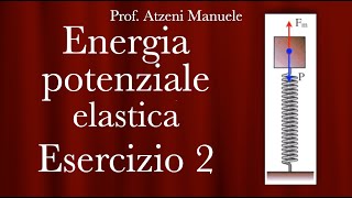 Energia potenziale elastica  Esercizio 2 ManueleAtzeni ISCRIVITI [upl. by Chlori694]