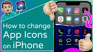 How to Change App Icons on iPhone No Shortcuts Banner [upl. by Arrim]